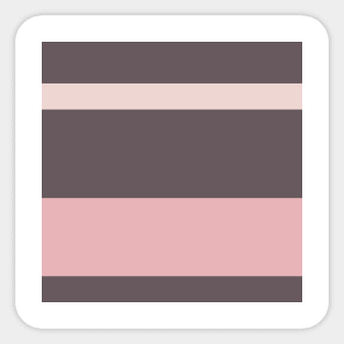 A gorgeous bind of Dirty Purple, Spanish Gray, Lotion Pink and Pale Chestnut stripes. Sticker